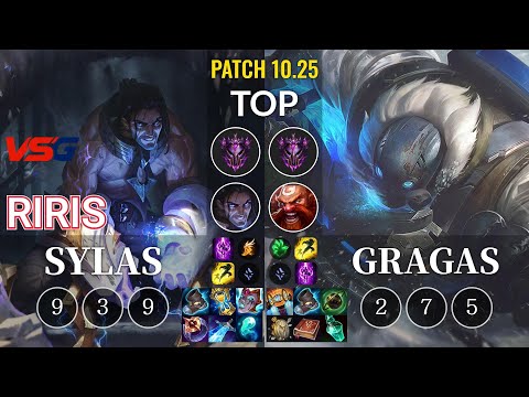 VSG Riris Sylas vs Gragas Top - KR Patch 10.25