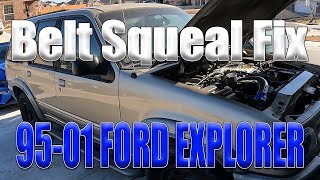 How-To: 1995 - 2001 Ford Explorer 5.0L Replace Serpentine Belt and Pulleys... Squeal Fix!