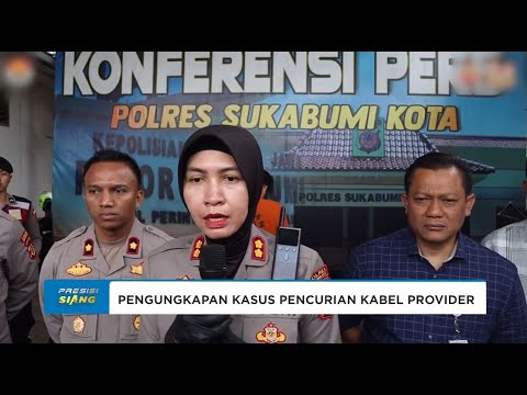 POLRES SUKABUMI KOTA TANGKAP TERDUGA PENCURI KABEL TELEKOMUNIKASI