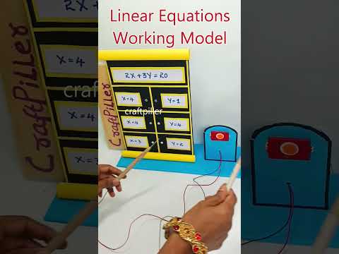 linear equations working model for science project exhibition - diy - shorts - craftpiller