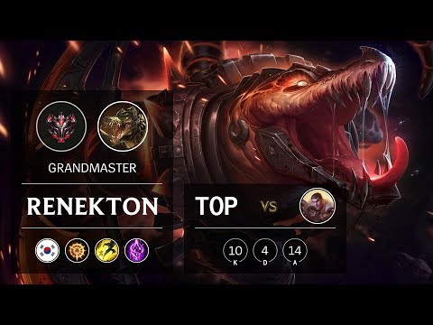Renekton Top vs Jayce - KR Grandmaster Patch 9.13