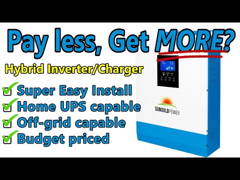 SunGoldPower 24V 3000W All-in-One Hybrid Inverter Charger:  Detailed How-to & Review incl Wifi Setup