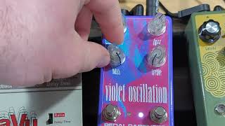 Video thumbnail for Violet Oscillation Fuzz Pedal from @lifeisunfairaudiox @pedalpartners by Shoegazers 4 Shoegazers by Andy Bungert