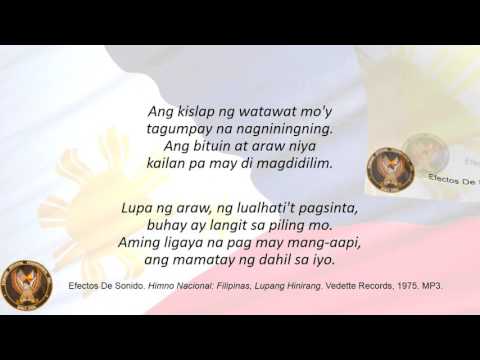 Lupang Hinirang Karaoke Slow Version Sing-aLong/Minus-one Philippine National Anthem #lupanghinirang