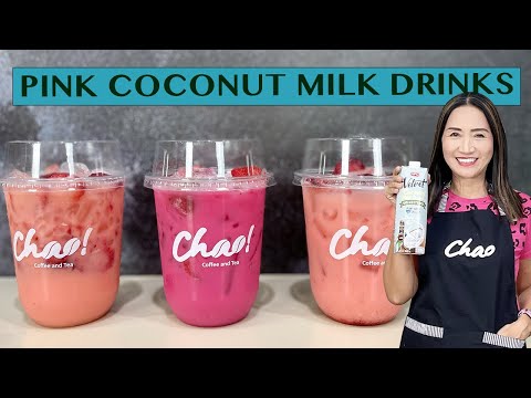 PINK DRINKS SERIES: COPYCAT STARBUCKS PINK DRINK STRAWBERRY COCONUT MILK #bychao