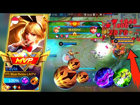 Layla High Damage Insane Lifesteal | Layla Best Build In 2022 | Top Build Global Layla 🔥