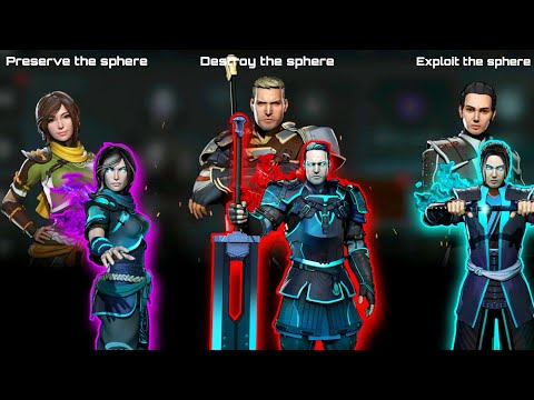 Shadow fight 3 Destroy/ Preserve/ Exploit Sphere - All endings and boss fights