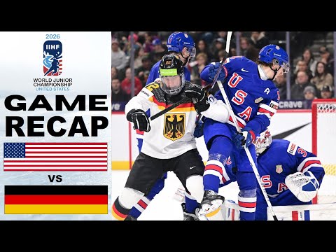 USA vs GERMANY HIGHLIGHTS | 2026 World Juniors