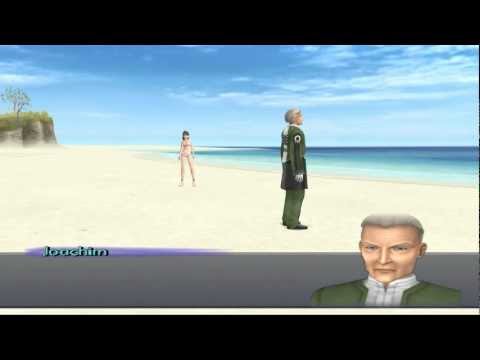 Xenosaga III HD Cutscene 154 - Joachim Stands on the Shore - ENGLISH - SWIMSUIT MODE