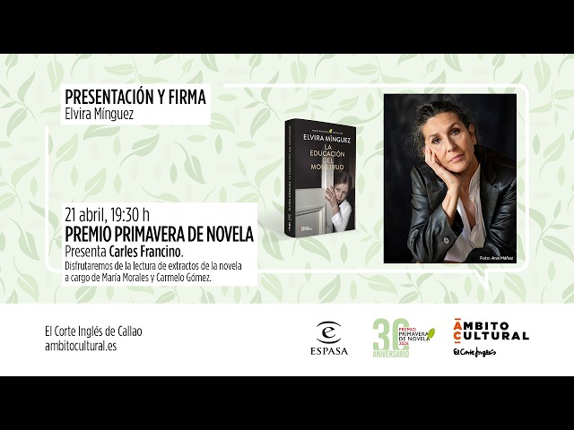 Vídeo relacionado con La educación del monstruo (ESPASA NARRATIVA)