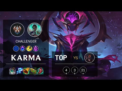 Karma Top vs Lucian - EUW Challenger Patch 11.6