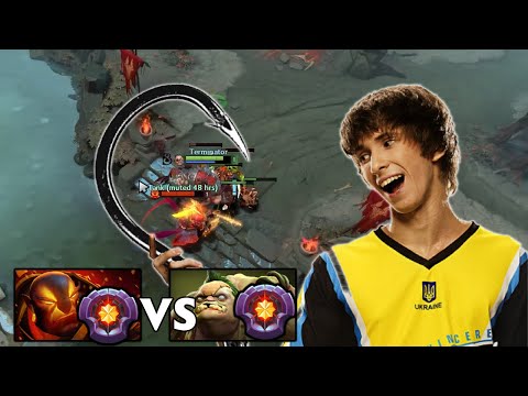 Master Pudge vs Master Ember Mid but Pudge is DENDI🔥