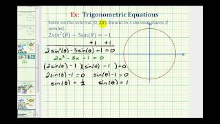 Ex: Solve a Factorable Trig Equation Using Radians - Exact Solutions
