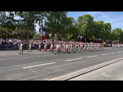 Légion étrangère, défilé du 14/07/2022 aux Champs-Elysées