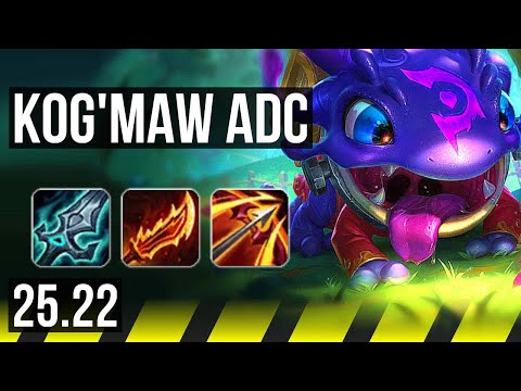 KOG'MAW & Taric vs DRAVEN & Poppy (ADC) | Godlike | EUW Master | 25.22