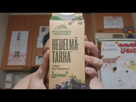 Juomatesti: Valio Hedelmätarha Luomu-mustikkamehu