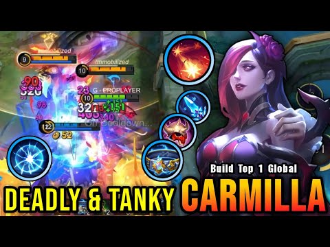 Deadly & Tanky!! Super Tank Carmilla MVP Plays!! - Build Top 1 Global Carmilla ~ MLBB