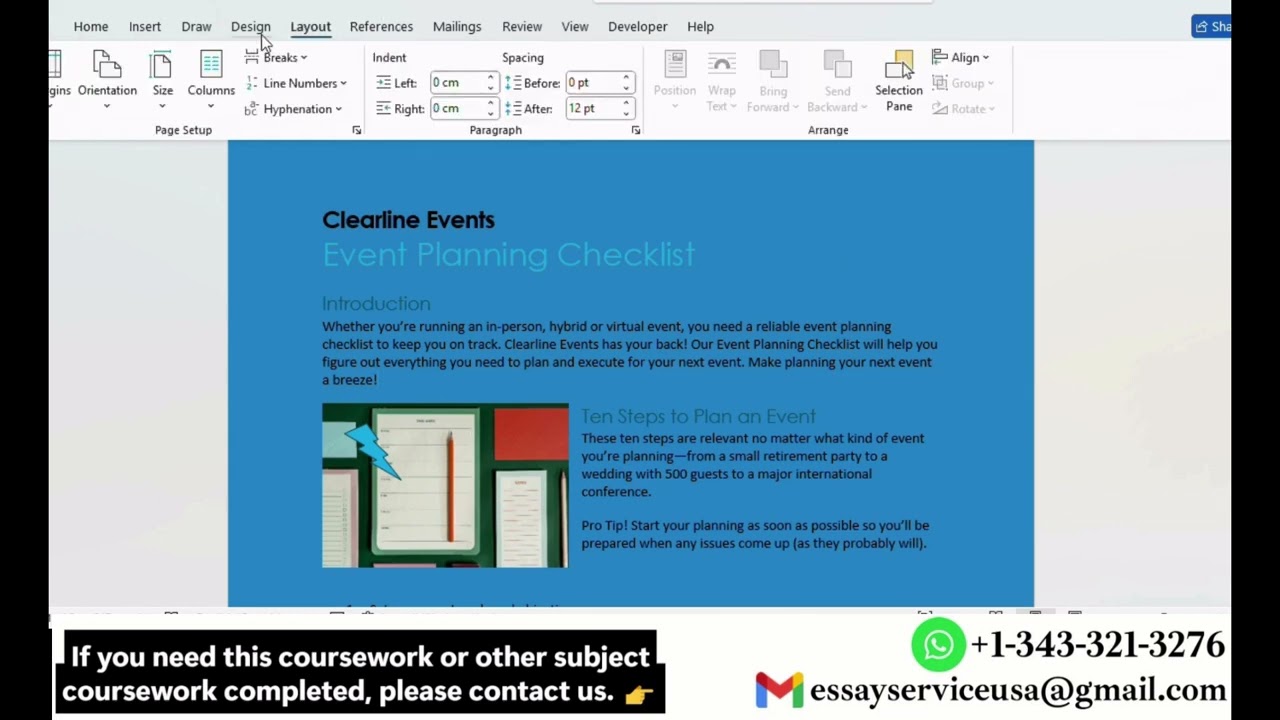 Shelly Cashman Word 365 | Module 11: SAM Project B