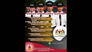 Download lagu Top 5 Duties of Security Guards | Hercules Force Sdn Bhd – Your Safety, Our Priority  #security mp3