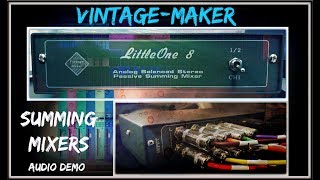 Vintage Maker - Little one 8 | Affordable Summing Mixer | Studio One 4