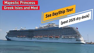 Majestic Princess Greek Isles and Mediterranean Cruise - Episode 7 Ship Tour and Sea Day