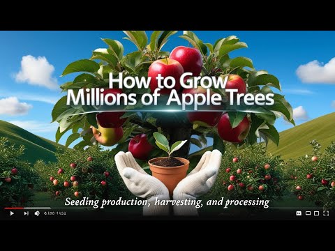 How to Grow Millions of Apple Trees: Seedling Production, Harvesting and Processing