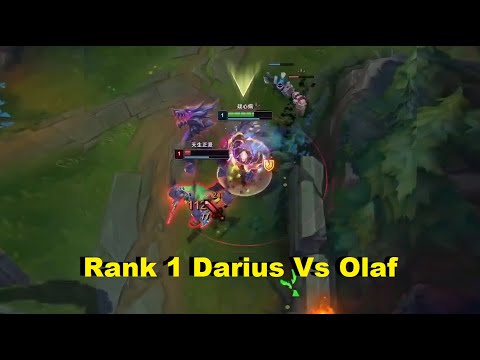 Rank 1 Darius Vs Olaf : Destroy Olaf right from level 1!