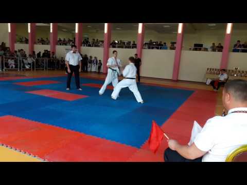 Волынко бой за 3 место ЮФО по киокусинкай каратэ