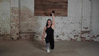 Single Arm Overhead Lunge exercise video thumbnail