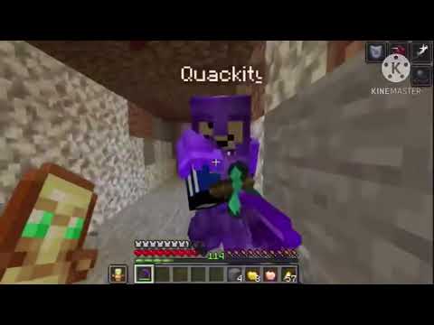 Technoblade with Iron Armor kills Quackity with Netherite Armor