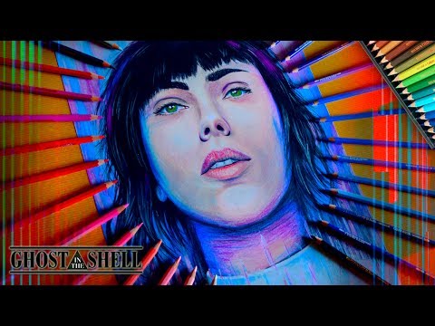 Drawing Scarlett Johansson : Ghost in the Shell / Lookfishart Video