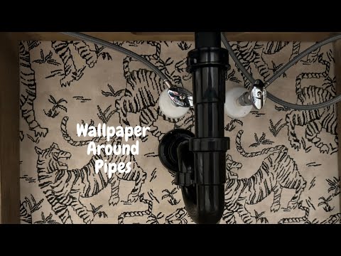 How to Hang Wallpaper Around Pipes - Spencer Colgan