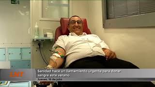 Sanidad hace un llamamiento urgente para donar este verano