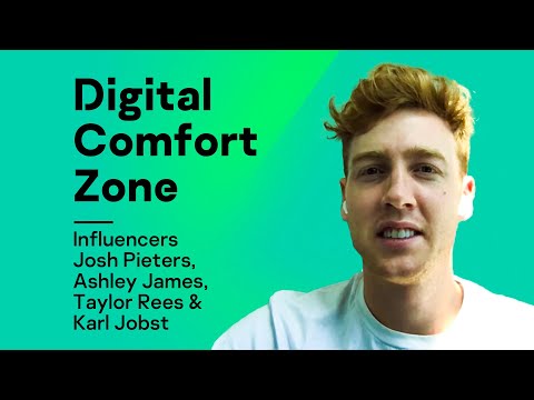 Influencers Josh Pieters, Ashley James, Taylor Rees &amp; Karl Jobst discuss their Digital Comfort Zone
