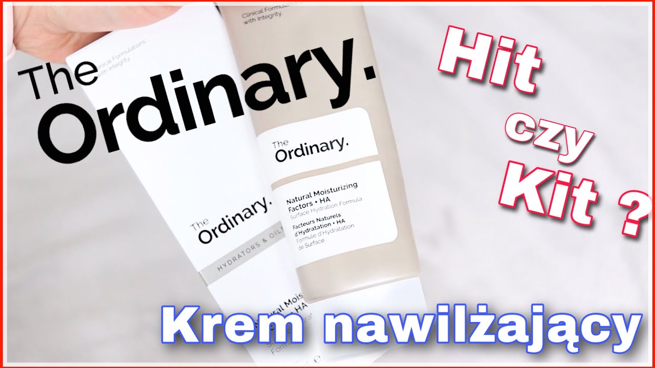 THE ORDINARY Krem nawilżający | Natural Moisturizing Factors + HA | Hit czy Bubel RECENZJA