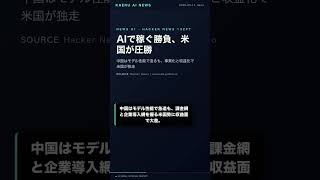 AI事業化で米国独走、132ptが示す現実