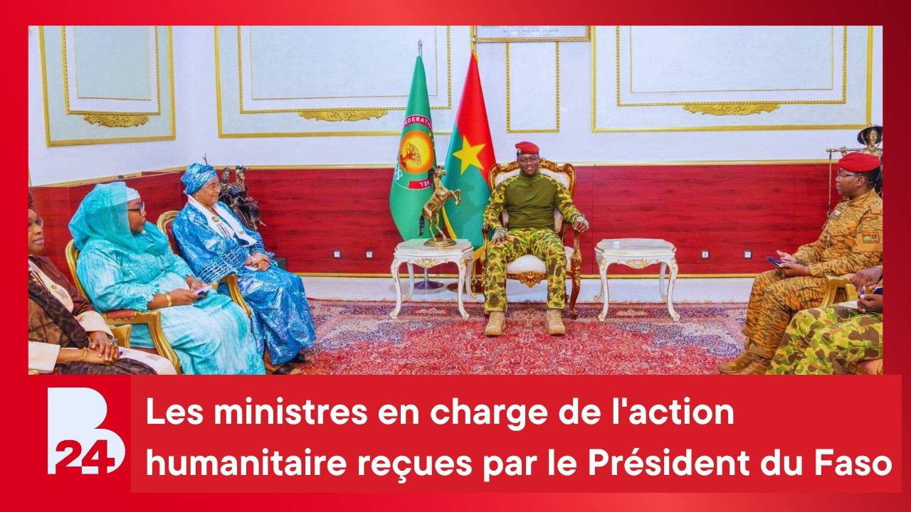 Les ministres en charge de l'action humanitaire reçues par le Président du Faso