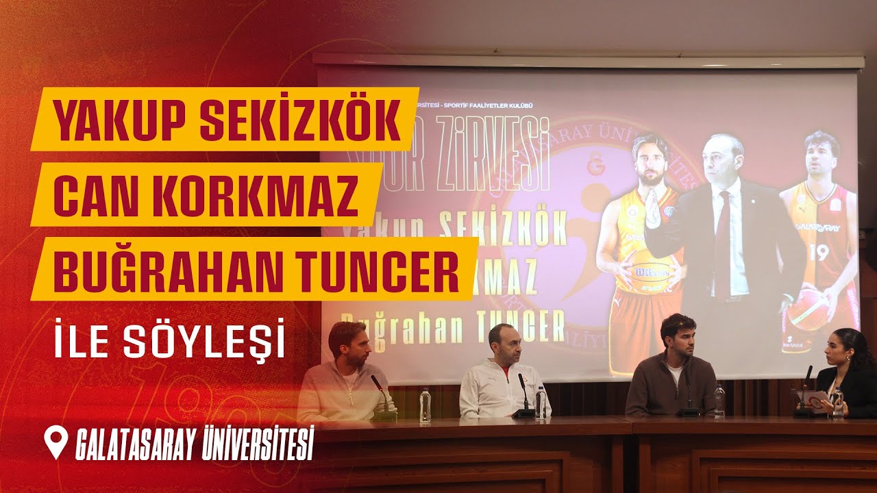 Yakup Sekizkök, Can Korkmaz ve Buğrahan Tuncer ile Söyleşi 📍 Galatasaray Üniversitesi