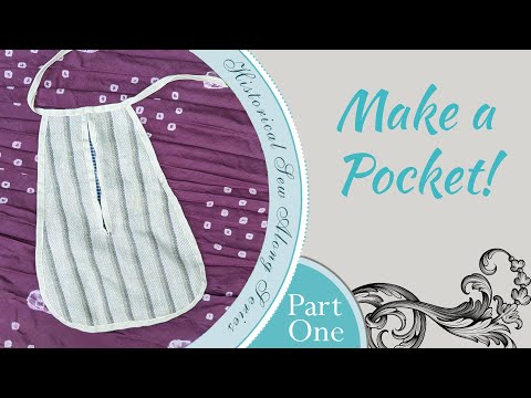 How to Make an 18th century Pocket- Part 1