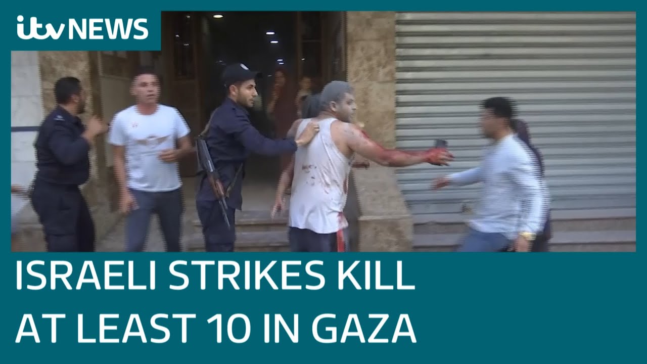 Israeli strikes on Gaza kill at least 10, including senior militant | ITV News