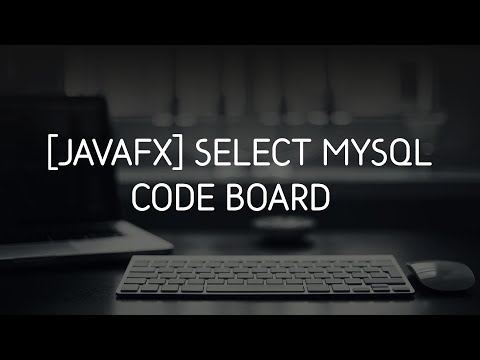 [JavaFX for Beginner] View MySQL data on JavaFX Table