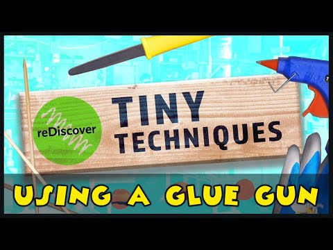 Part of a video titled Tiny Techniques - How to Use a Hot Glue Gun - YouTube