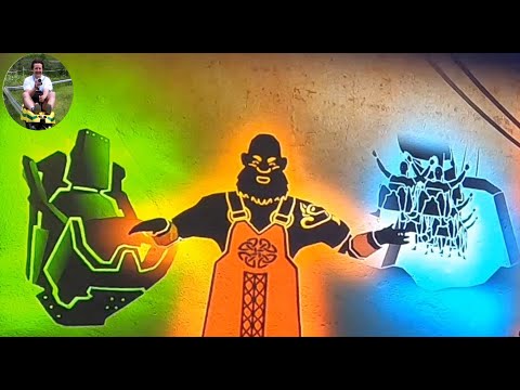 Na Fianna Force (Projected Pre-Show and Mid-Train On-Ride POV) - Emerald Park Ireland