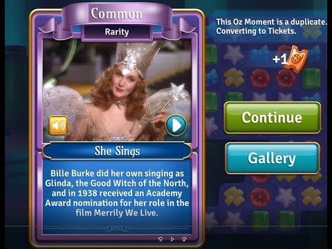 The Wizard of Oz: Magic Match || Level 551 - Level 555