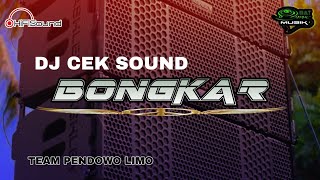 Download lagu DJ BONGKAR - CEK SOUND mp3