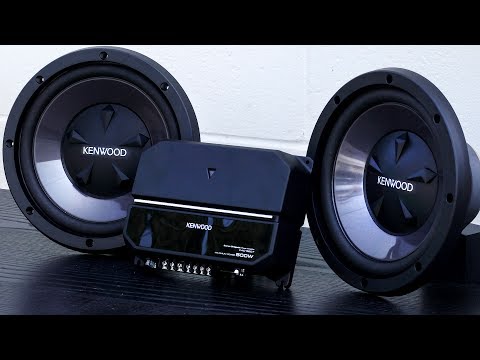 Kenwood Subwoofer and Amplifier Bundles!!! P-W1221 and P-W1021