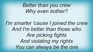 Gorilla Biscuits - Better Than You Lyrics