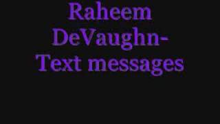 Raheem DeVaughn- Text Messages