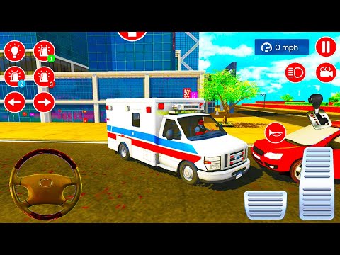 US Ambulance Driving Simulator 2021 - Emergency Van Rescue Driver - Android Gameplay