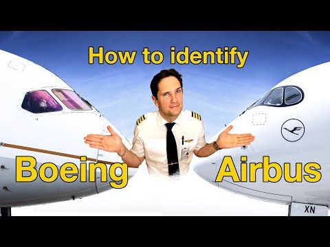 How to IDENTIFY an AIRBUS from  a BOEING? Airplane Spotting 101 by CAPTAIN JOE